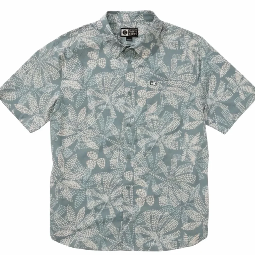 DRIFTER BOYS UV BUTTON UP - ATLANTIC GREEN Large